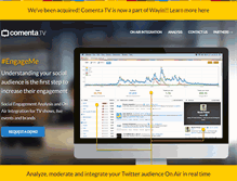 Tablet Screenshot of comenta.tv